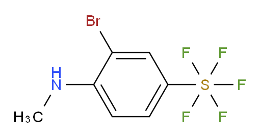 3-bromo-4-(methylamino)(pentafluoromercapto)benzene