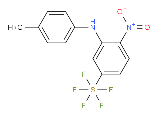 4-nitro-3-(p-tolylamino)(pentafluoromercapto)benzene