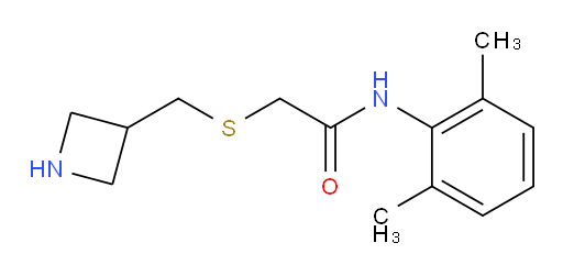 2-((azetidin-3-ylmethyl)thio)-N-(2,6-dimethylphenyl)acetamide