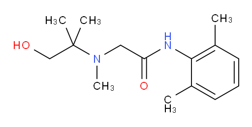 N-(2,6-dimethylphenyl)-2-((1-hydroxy-2-methylpropan-2-yl)(methyl)amino)acetamide