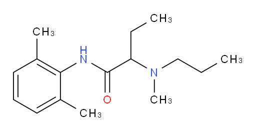 N-(2,6-dimethylphenyl)-2-(methyl(propyl)amino)butanamide