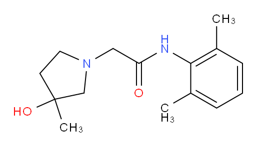 N-(2,6-dimethylphenyl)-2-(3-hydroxy-3-methylpyrrolidin-1-yl)acetamide
