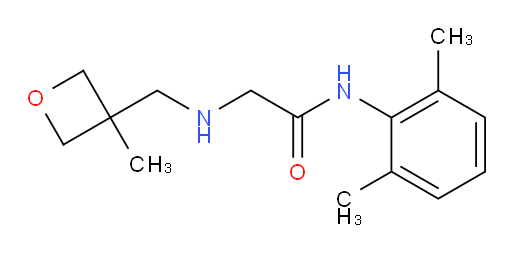 N-(2,6-dimethylphenyl)-2-(((3-methyloxetan-3-yl)methyl)amino)acetamide
