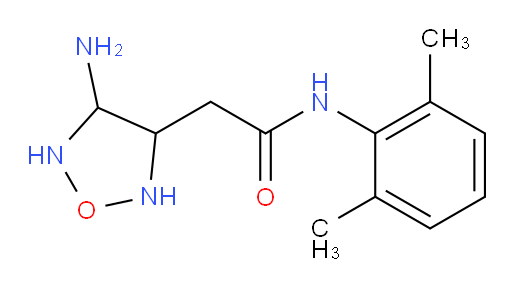2-(4-amino-1,2,5-oxadiazolidin-3-yl)-N-(2,6-dimethylphenyl)acetamide