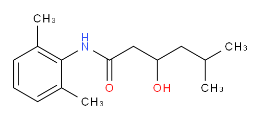 N-(2,6-dimethylphenyl)-3-hydroxy-5-methylhexanamide