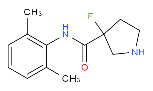 N-(2,6-dimethylphenyl)-3-fluoropyrrolidine-3-carboxamide