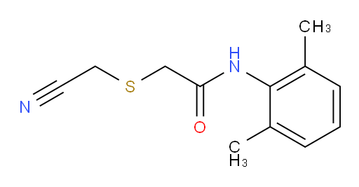 2-((cyanomethyl)thio)-N-(2,6-dimethylphenyl)acetamide