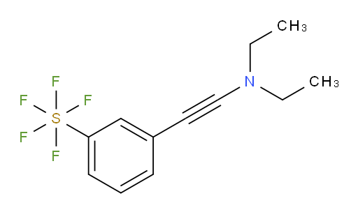 3-((diethylamino)ethynyl)(pentafluoromercapto)benzene