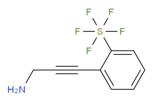 2-(3-aminoprop-1-yn-1-yl)(pentafluoromercapto)benzene