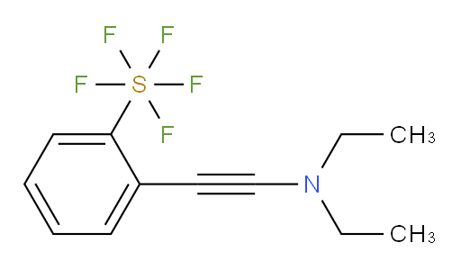 2-((diethylamino)ethynyl)(pentafluoromercapto)benzene