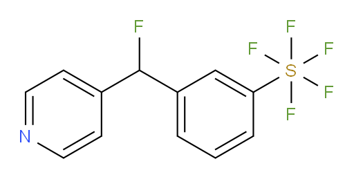 [3-(fluoro-4-pyridinylmethyl)phenyl]sulfur pentafluoride