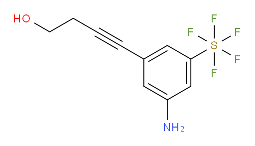 4-(3-amino-5-(pentafluoromercapto)phenyl)but-3-yn-1-ol