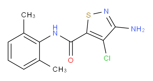 3-amino-4-chloro-N-(2,6-dimethylphenyl)isothiazole-5-carboxamide