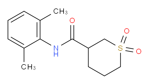 N-(2,6-dimethylphenyl)tetrahydro-2H-thiopyran-3-carboxamide 1,1-dioxide