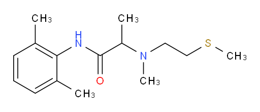N-(2,6-dimethylphenyl)-2-(methyl(2-(methylthio)ethyl)amino)propanamide