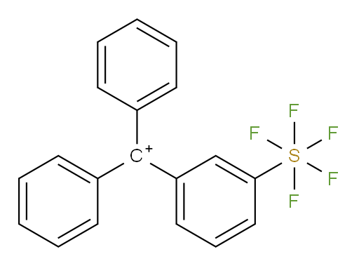(3-(pentafluoromercapto)phenyl)diphenylmethylium