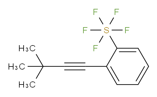 2-(3,3-dimethylbut-1-yn-1-yl)(pentafluoromercapto)benzene