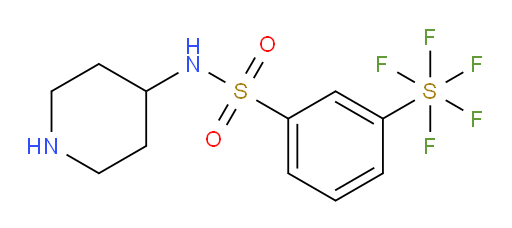 [3-[(4-piperidinylamino)sulfonyl]phenyl]sulfur pentafluoride