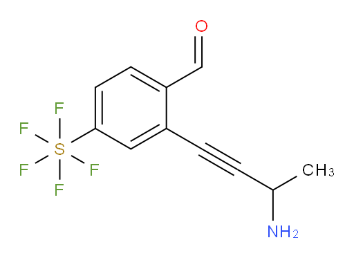 [3-(3-Amino-1-butyn-1-y)-4-formylphenyl]sulfur pentafluoride