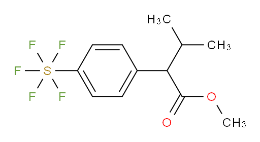 methyl 2-(4-(pentafluoromercapto)phenyl)-3-methylbutanoate