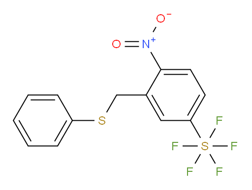 4-nitro-3-((phenylthio)methyl)(pentafluoromercapto)benzene