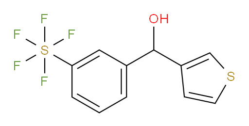 (3-(pentafluoromercapto)phenyl)(thiophen-3-yl)methanol