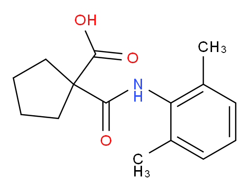 1-((2,6-dimethylphenyl)carbamoyl)cyclopentanecarboxylic acid