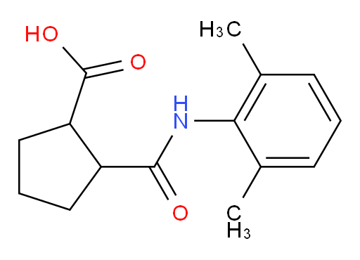 2-((2,6-dimethylphenyl)carbamoyl)cyclopentanecarboxylic acid