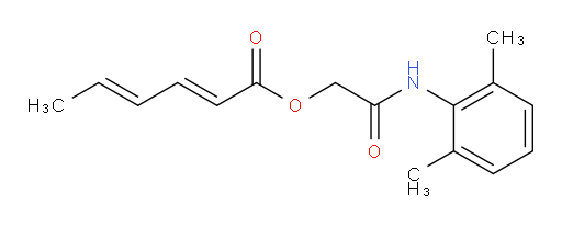 (2E,4E)-2-((2,6-dimethylphenyl)amino)-2-oxoethyl hexa-2,4-dienoate