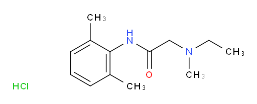 N-(2,6-Dimethyl-Phenyl)2(Ethyl-Methyl Amino)acetamide Hcl