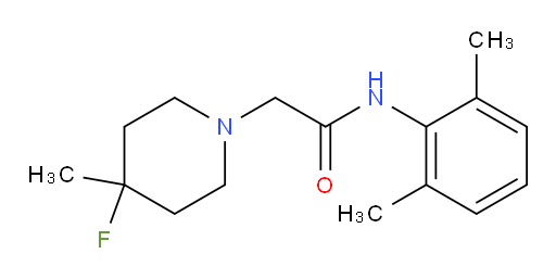 N-(2,6-dimethylphenyl)-2-(4-fluoro-4-methylpiperidin-1-yl)acetamide