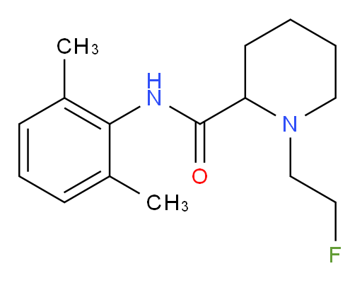 N-(2,6-dimethylphenyl)-1-(2-fluoroethyl)piperidine-2-carboxamide