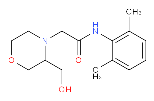 N-(2,6-dimethylphenyl)-2-(3-(hydroxymethyl)morpholino)acetamide