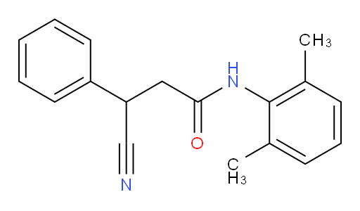3-cyano-N-(2,6-dimethylphenyl)-3-phenylpropanamide