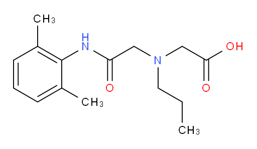 2-((2-((2,6-dimethylphenyl)amino)-2-oxoethyl)(propyl)amino)acetic acid