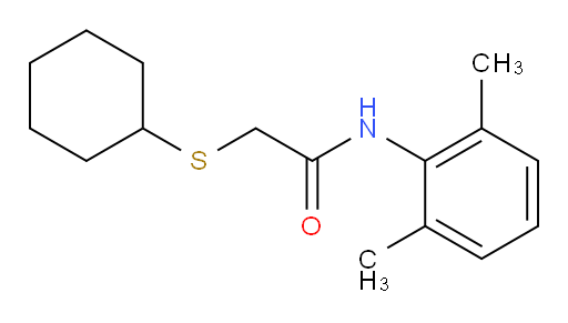 2-(cyclohexylthio)-N-(2,6-dimethylphenyl)acetamide