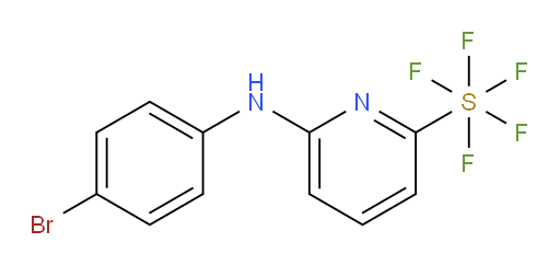 6-((4-bromophenyl)amino)pyridine-2-ylsulfur pentafluoride