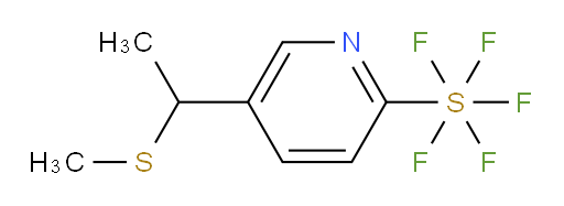 5-(1-(methylthio)ethyl)pyridine-2-ylsulfur pentafluoride