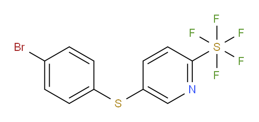 5-((4-bromophenyl)thio)pyridine-2-ylsulfur pentafluoride