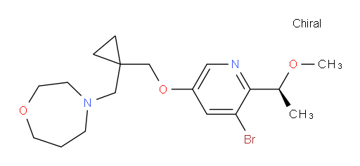 (S)-4-((1-(((5-bromo-6-(1-methoxyethyl)pyridin-3-yl)oxy)methyl)cyclopropyl)methyl)-1,4-oxazepane