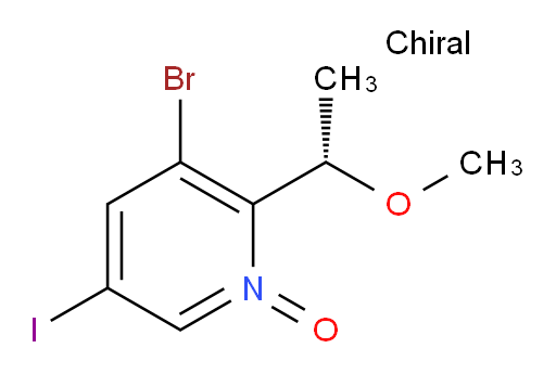 (S)-3-bromo-5-iodo-2-(1-methoxyethyl)pyridine 1-oxide