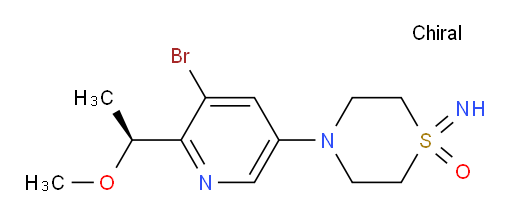 (S)-4-(5-bromo-6-(1-methoxyethyl)pyridin-3-yl)-1-iminothiomorpholine 1-oxide