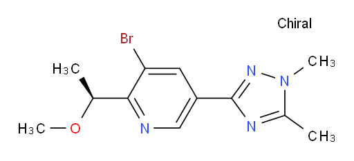 (S)-3-bromo-5-(1,5-dimethyl-1H-1,2,4-triazol-3-yl)-2-(1-methoxyethyl)pyridine