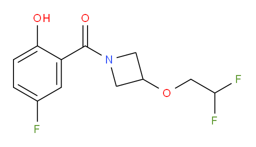 (3-(2,2-difluoroethoxy)azetidin-1-yl)(5-fluoro-2-hydroxyphenyl)methanone