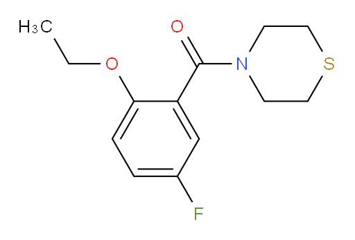 (2-ethoxy-5-fluorophenyl)(thiomorpholino)methanone