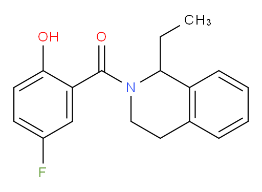 (1-ethyl-3,4-dihydroisoquinolin-2(1H)-yl)(5-fluoro-2-hydroxyphenyl)methanone