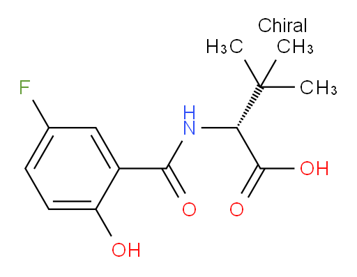 (R)-2-(5-fluoro-2-hydroxybenzamido)-3,3-dimethylbutanoic acid