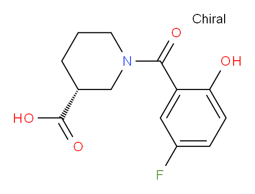(R)-1-(5-fluoro-2-hydroxybenzoyl)piperidine-3-carboxylic acid