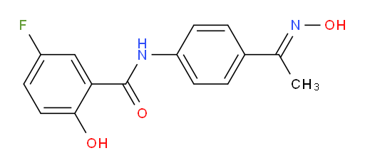 (E)-5-fluoro-2-hydroxy-N-(4-(1-(hydroxyimino)ethyl)phenyl)benzamide