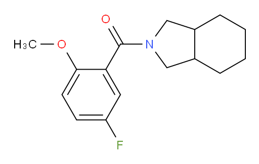 (5-fluoro-2-methoxyphenyl)(hexahydro-1H-isoindol-2(3H)-yl)methanone